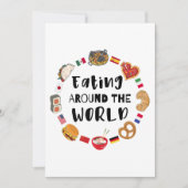 Eten over de hele wereld kaart (Voorkant)