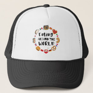 Eten over de hele wereld trucker pet