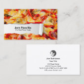 eten Pizza Closeup Visitekaartje (Voorkant / Achterkant)
