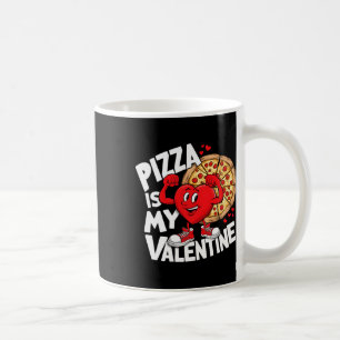 Eten Pizza Is Mijn Valentijn Sterk Hart Meme Valen Koffiemok