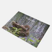 Eten Preening in de Leden Deurmat (Schuin)