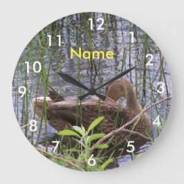 Eten Preening in de Leden Grote Klok