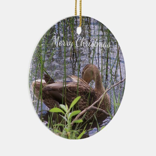 Eten Preening in de Leden Keramisch Ornament (Rechts)