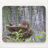 Eten Preening in de Leden Muismat (Voorkant)