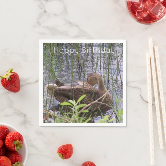 Eten Preening in de Leden Servet (Insitu)