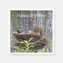 Eten Preening in de Leden Servet