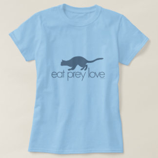 Eten prooi love grijs print t-shirt