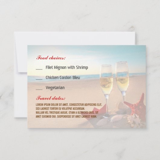 eten reis RSVP kaartje (Achterkant)