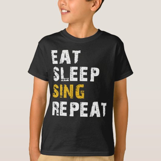 Eten slaap herhalen t-shirt (Voorkant)