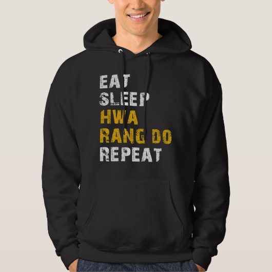 Eten slaap Hwa Rang Do Hoodie (Voorkant)