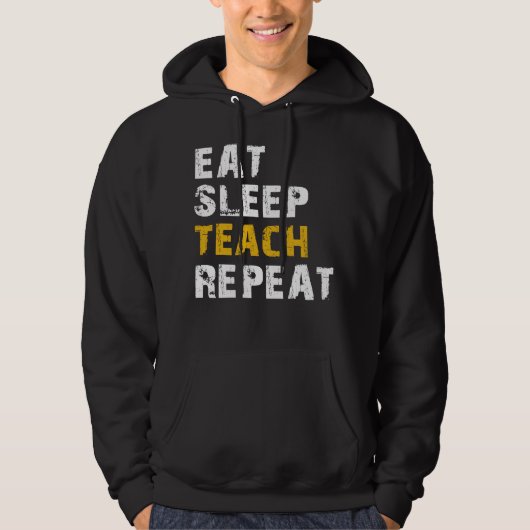 Eten slaap les hoodie (Voorkant)