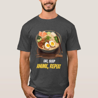 Eten Slapen Anime Herhalen Anime Streetwear grappi T-shirt