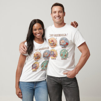 Eten Slapen Anime Herhalen - Grappige Weeb Routine T-shirt