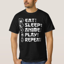 Eten Slapen Anime Spelen Herhalen Otaku Anime Leve