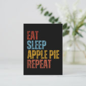 ETEN SLAPEN APPELTAART HERHAAL BRIEFKAART (Staand voorkant)