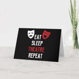 Eten Slapen Atre Herhalen - Musical Broadway Acteu Kaart