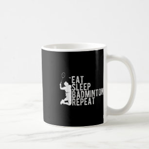 Eten Slapen Badminton Herhaal Badminton Enthousias Koffiemok