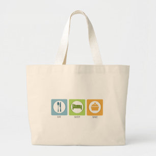 Eten Slapen Bakken! Grote Tote Bag