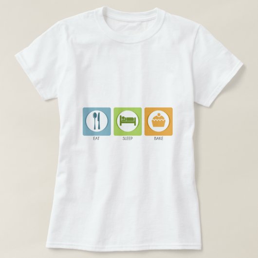 Eten Slapen Bakken! T-shirt (Design voorkant)