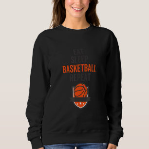 Eten Slapen Basketbal Herhalen Sport Speler Fan Co Trui