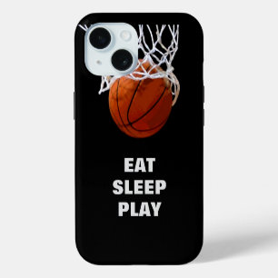 Eten Slapen Basketballen Motiverend iPhone 15 Case