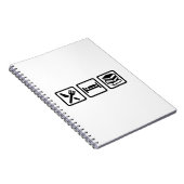 Eten slapen boeken notitieboek (Rechterzijde)