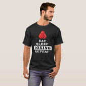 Eten, Slapen, Boksen, Herhalen T-shirt (Voorkant volledig)