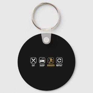 Eten Slapen Boulder Herhalen Klimsport Gratis Boul Sleutelhanger
