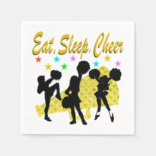 ETEN, SLAPEN, CHEER GOLD CHEERLEADERONTWERP SERVET