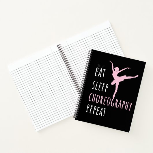 Eten Slapen Choreografie Herhalen   Notitieboek (Binnen)