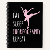 Eten Slapen Choreografie Herhalen   Notitieboek (Voorkant)