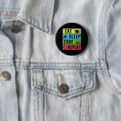 Eten Slapen Code Herhalen Funny Programmeren Terug Ronde Button 5,7 Cm (In situ)