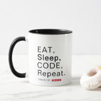 Eten, slapen, coderen, herhalen. Mogelijk gemaakt 