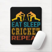 Eten Slapen Cricket Herhalen Muismat (Met muis)