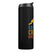 Eten Slapen Cricket Herhalen Thermosbeker (Gedraaid links)