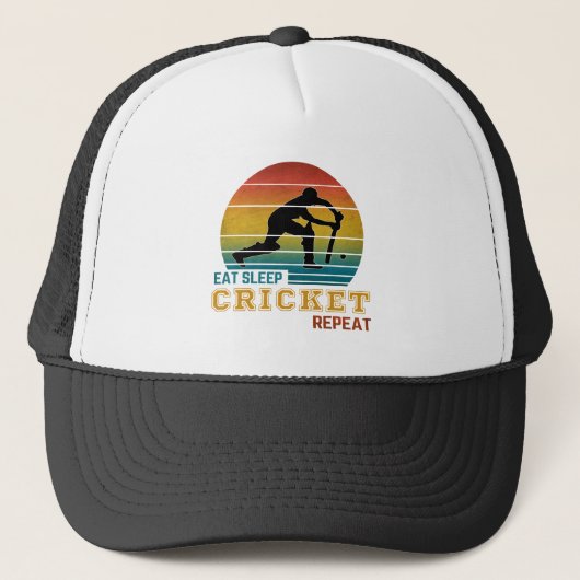 Eten Slapen Cricket Herhalen Trucker Pet (Voorkant)