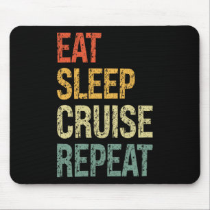 Eten Slapen Cruise Herhalen Familie Koppel Strand  Muismat