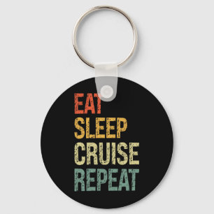 Eten Slapen Cruise Herhalen Familie Koppel Strand Sleutelhanger