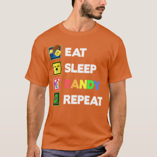 Eten Slapen Dandy Herhaal Verjaardagsdecoratie Jon T-shirt