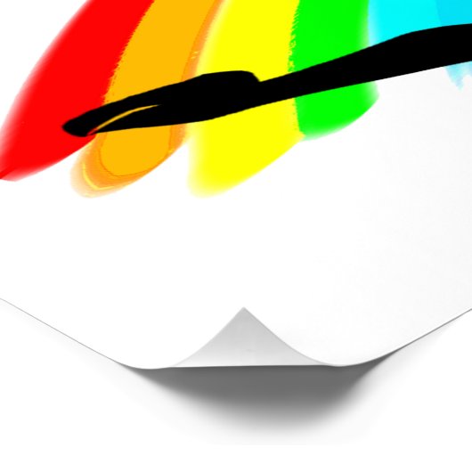 ETEN, SLAPEN, DANSEN BALLERINA DESIGN POSTER (Hoek)