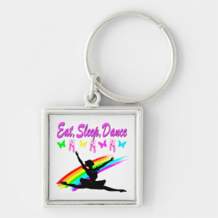 ETEN, SLAPEN, DANSEN BALLERINA DESIGN SLEUTELHANGER