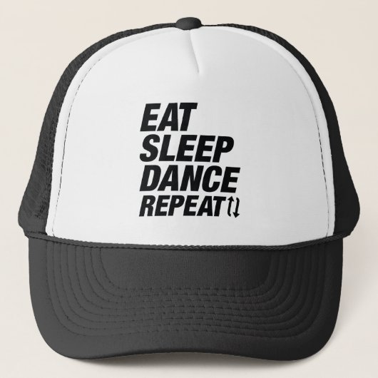 Eten Slapen Dansen Herhalen Trucker Pet (Voorkant)