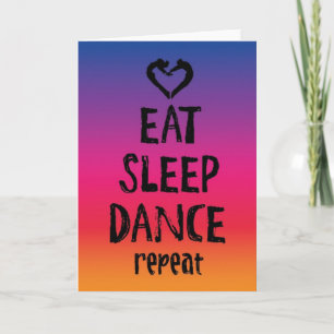 Eten, slapen, dansen Kaart
