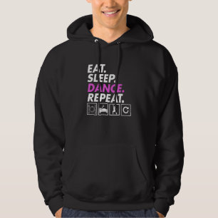 Eten Slapen Dansen Leraar Expert Danser Dansen Gra Hoodie