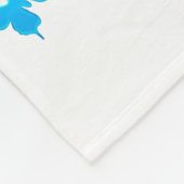 ETEN, SLAPEN, DANSEN, REGENBOOG HART EN VLINDERS FLEECE DEKEN (Hoek)