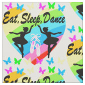 ETEN, SLAPEN, DANSEN, REGENBOOG HART EN VLINDERS STOF (Close Up)