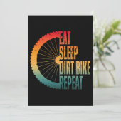 ETEN SLAPEN DIRT BIKE HERHALEN KAART (Staand voorkant)