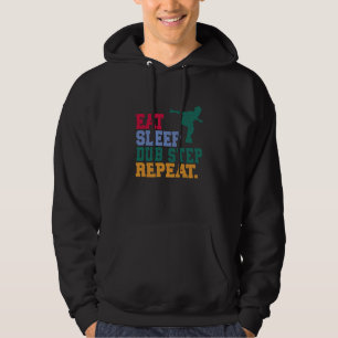 Eten Slapen Dub Step Herhalen Muziek Muzikant Dans Hoodie