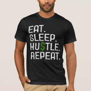 Eten Slapen Er tegenaan gaan Herhalen T-shirt