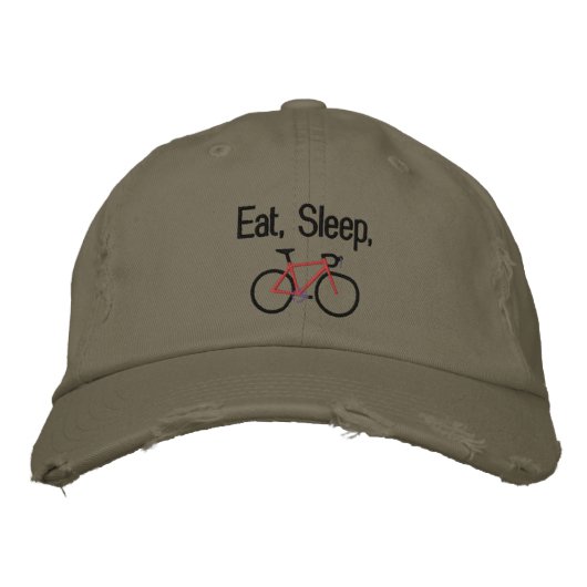 Eten, slapen, fietsen pet (Voorkant)